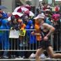 Soaked spectators lined a rainy, cold Boylston Street in Boston, near the finish of last year?s marathon.